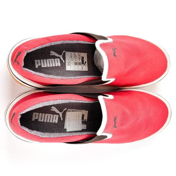 Puma Barrel Roll Low Slip-On Sneakers Shoes Mens Size 7.5 Red Brown NEW - Picture 10 of 11